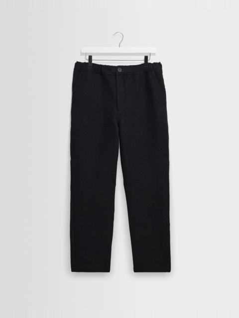 Wax London Kurt - Navy And Black Tonal Jacquard Trouser