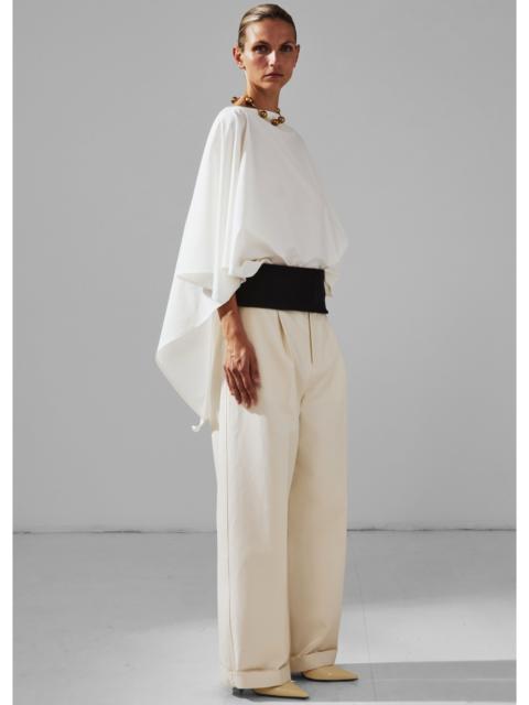 DARKPARK Darkpark Wendy Elastic Waist Wide-Leg Trousers - White