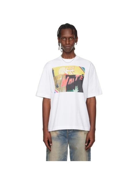 Off-White White Gregory Shimada Edition Logo Skate T-shirt