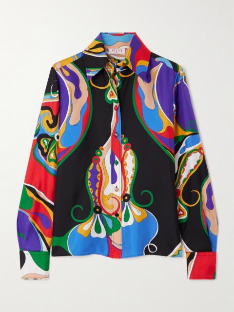 PUCCI Printed Silk-twill Shirt