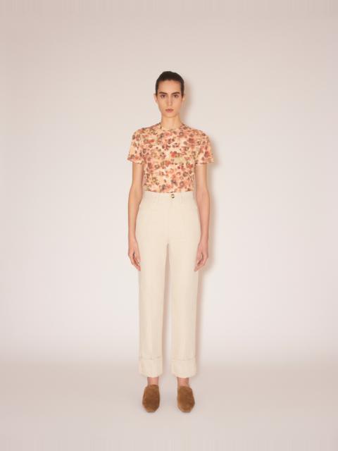 Nanushka LOUA - Cotton-linen twill straight-leg pants - Natural