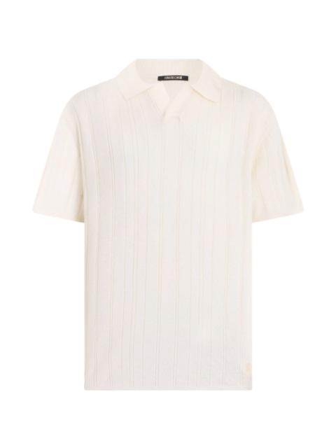 Roberto Cavalli ribbed-knit short-sleeve T-shirt