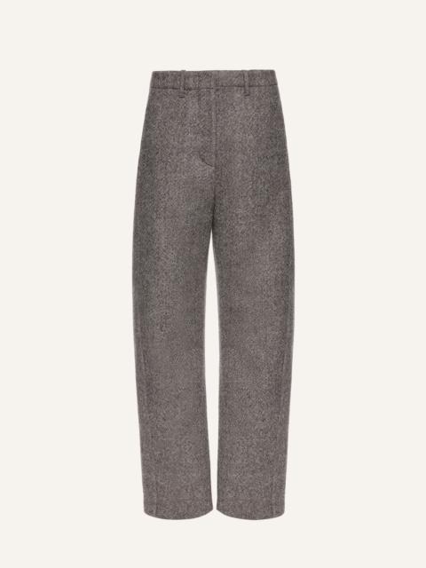 MAGDA BUTRYM Wide-leg herringbone trousers in grey