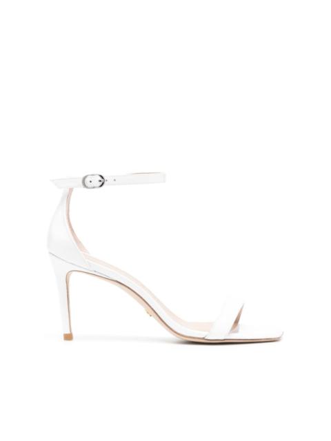 Stuart Weitzman NUNAKEDCURVE 85mm patent sandals