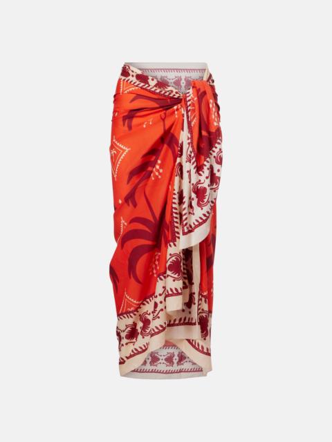 Johanna Ortiz Dance Of printed cotton beach cover-up