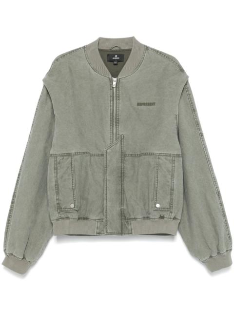 REPRESENT Inset sleeve bomber jacket