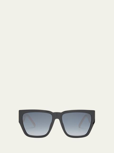 Marc Jacobs J Marc Logo Square Plastic Sunglasses