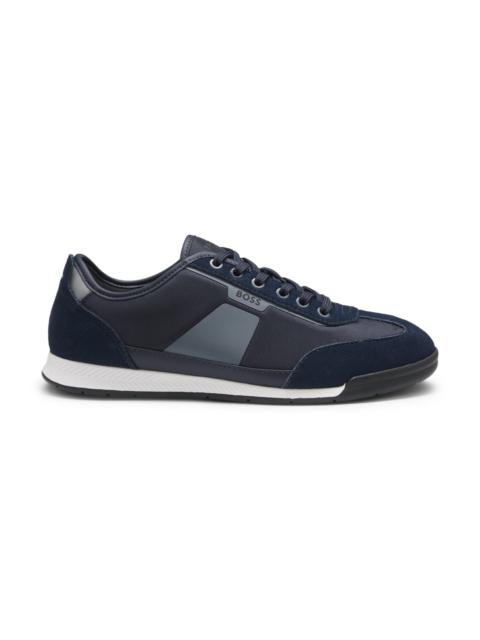 BOSS LOW-TOP TRAINERS WITH STRUCTURED TRIMS