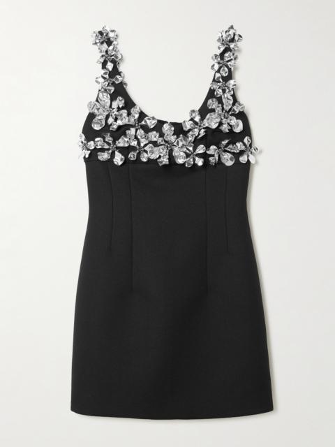 EMILIA WICKSTEAD Einna Embellished Crepe Mini Dress