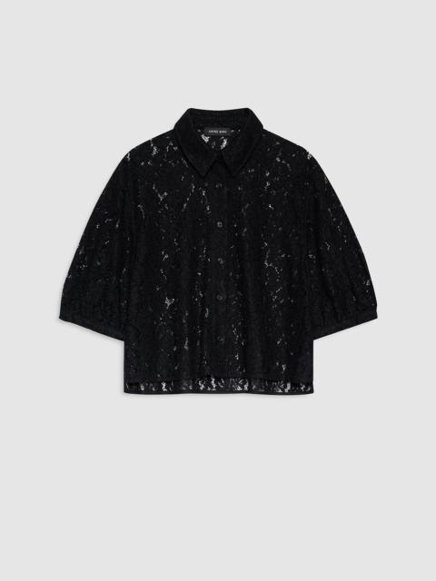 ANINE BING Shayna Top - Black Lace