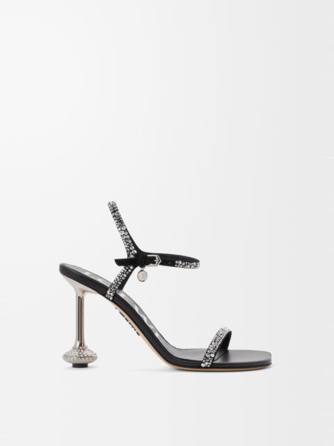 Loewe Toy sandal in suede and strass