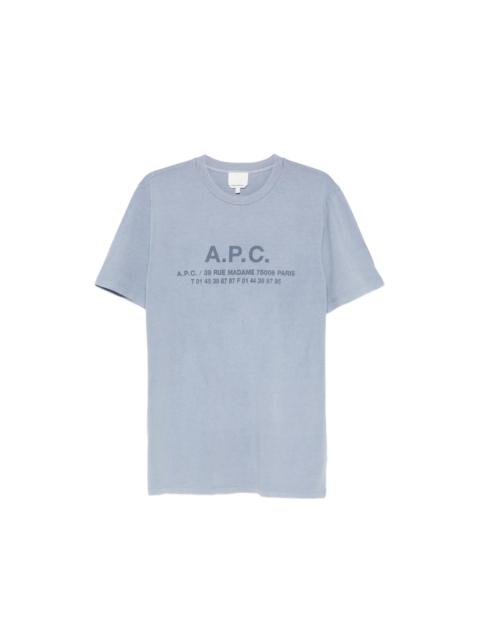 A.P.C. A.p.c. Logo-print T-shirt
