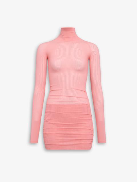RIBBED KNITTED DRESS