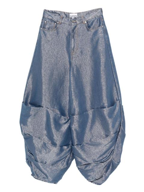 GANNI ruched pocket jeans