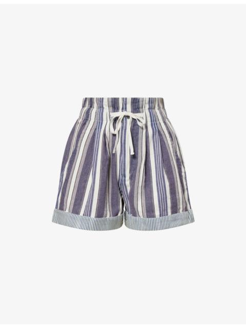 Isabel Marant Étoile Nirma Striped Cotton Shorts