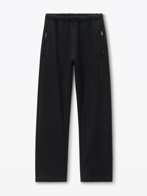 Alexander Wang oversized logo embroidered sweatpants in cotton