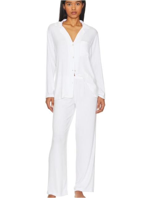 eberjey Gisele Rib Long PJ Set