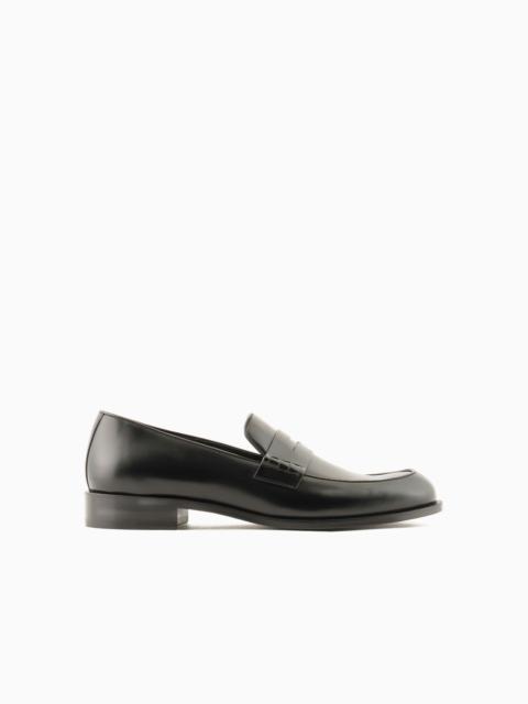 Leather loafers