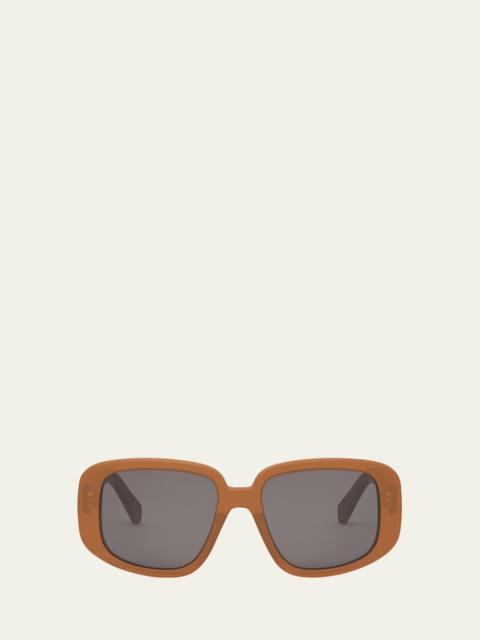 CELINE Bold 3 Dots Acetate Shield Sunglasses