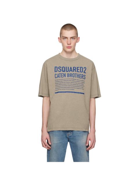 DSQUARED2 로고 인쇄 티셔츠
