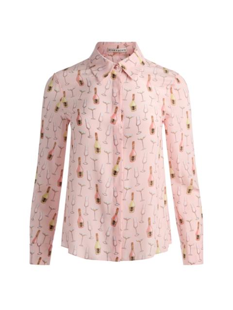 Alice + Olivia WILLA SILK BLOUSE