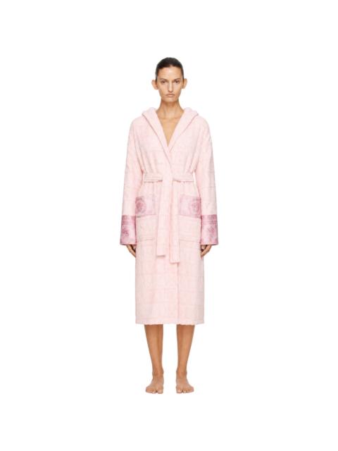 VERSACE Pink 'I Heart Baroque' Bathrobe