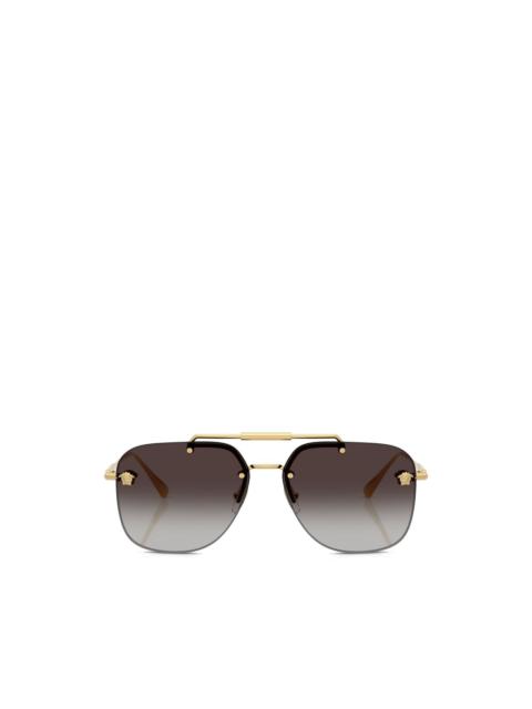 VERSACE geometric-frame sunglasses