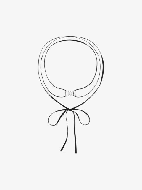 TOUS Suedette Choker with 25 mm silver bow TOUS Ribbon