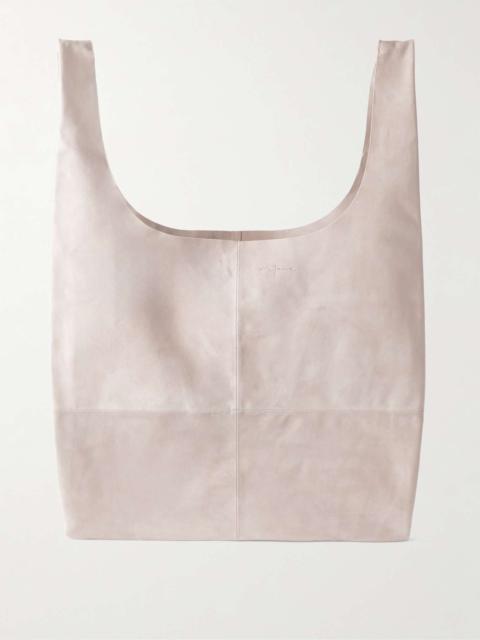 cortana U XL debossed suede tote Off-white