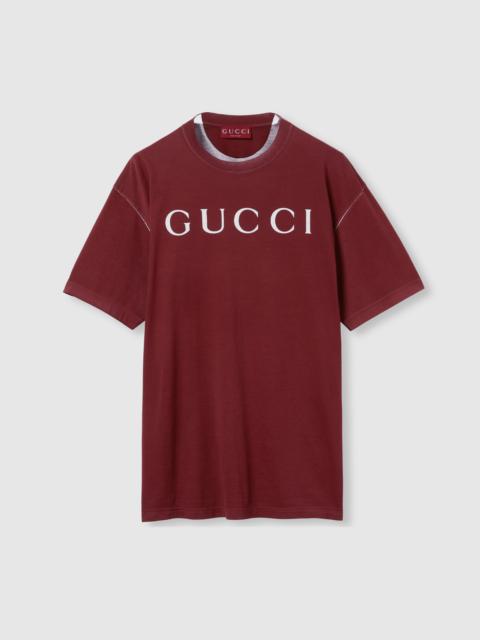 GUCCI Cotton jersey T-shirt with print