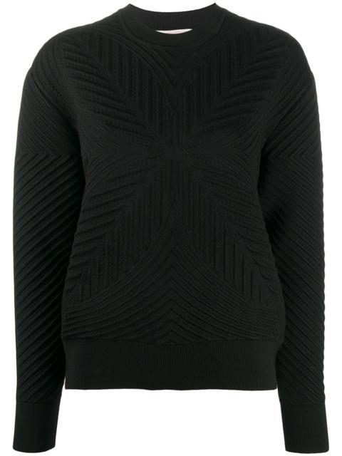 Alexander McQueen patterned rib-knit jumper
