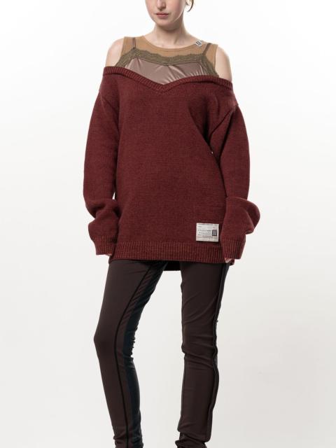 Maison MIHARAYASUHIRO Shifted Layer Knit Sweater