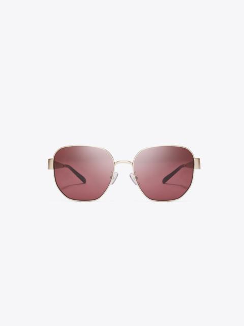 TORY BURCH Miller Metal Square Sunglasses