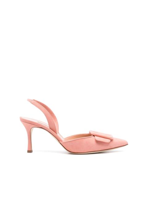 Manolo Blahnik 90m May slingback pumps
