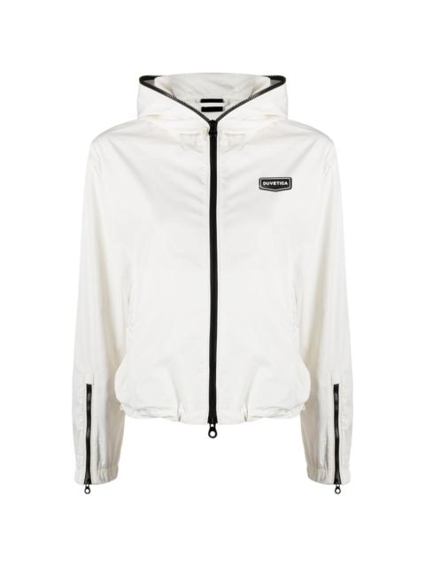 DUVETICA logo-patch hooded jacket