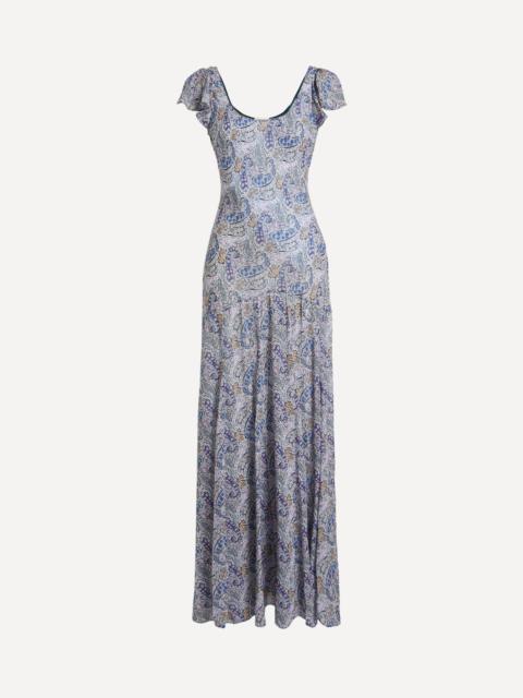 RIXO Made With Liberty Fabrics Erianne Bourton Navy Dress