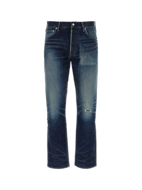 visvim Dark Blue Denim Jeans Dry18 Exterior: Cotton