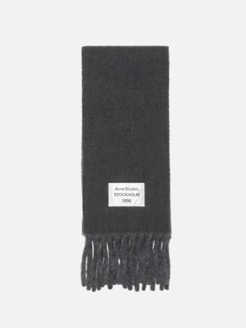 Acne Studios Bicolour Alpaca Scarf - Anthracite/grey