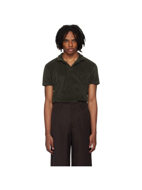 ORLEBAR BROWN Brown Open Placket Polo