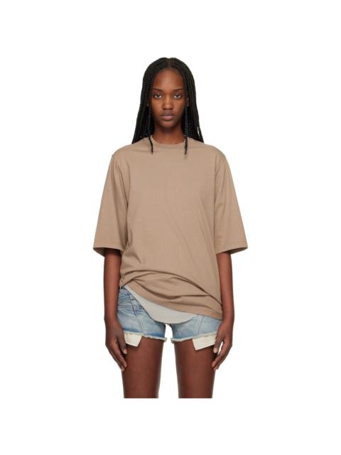 Rick Owens DRKSHDW Tan Temple Jumbo SS T-shirt