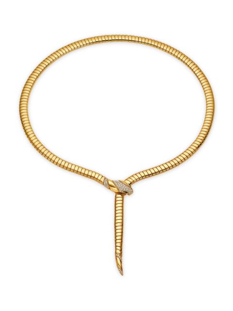 BVLGARI Women's Serpenti 18K Yellow Gold & 0.46 TCW Diamond Tubogas Necklace - Yellow Gold