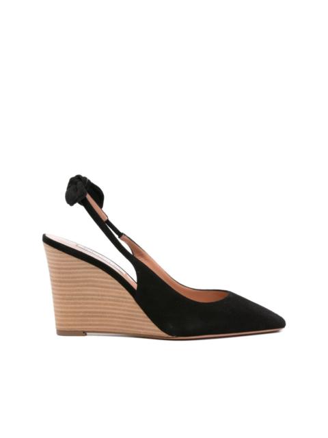 AQUAZZURA 85mm Very Bow Tie pumps