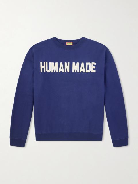 Human Made Logo-Print Cotton-Jersey Sweatshirt