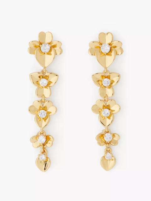 kate spade Precious Pansy Linear Earrings