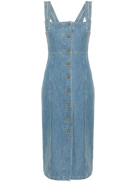PATOU denim midi dress