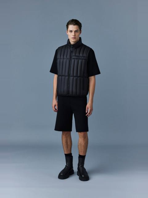 MACKAGE PATRICK Translucent ripstop light down vest with funnel collar