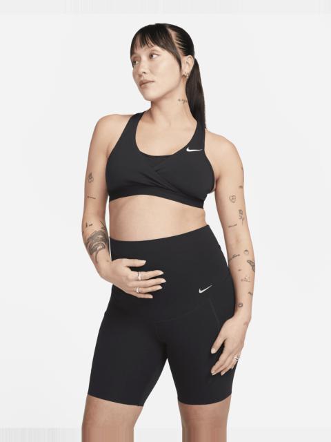 Nike Women's Zenvy (M) Gentle-Support High-Waisted 8" Biker Shorts with Pockets (Maternity)