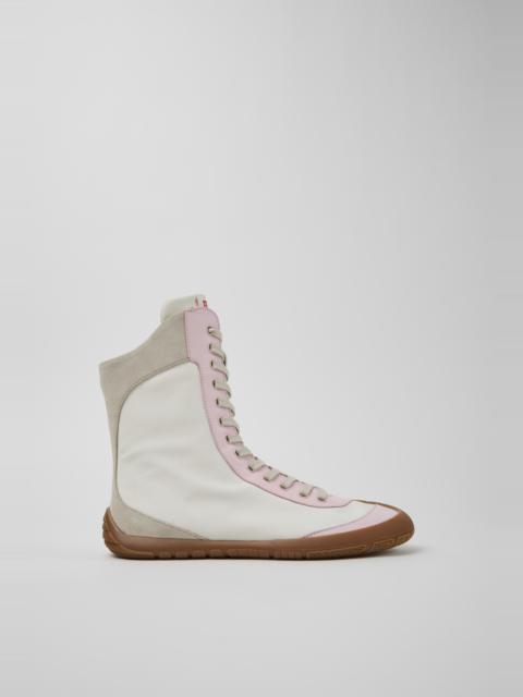 CAMPER Peu Path+ Multicolor Textile and Leather High Boots for Women.