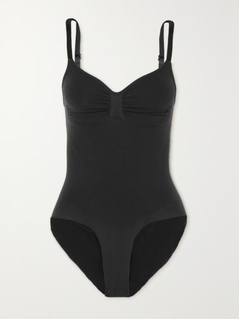 SKIMS Seamless Sculpt Brief Bodysuit - Onyx Black
