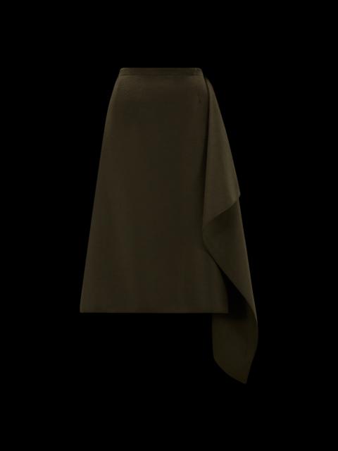 Moncler Wool Wrap Skirt